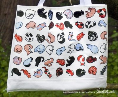 Rescued Kitties tote bag detail