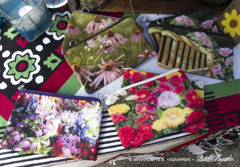Display of nature accessory bags.