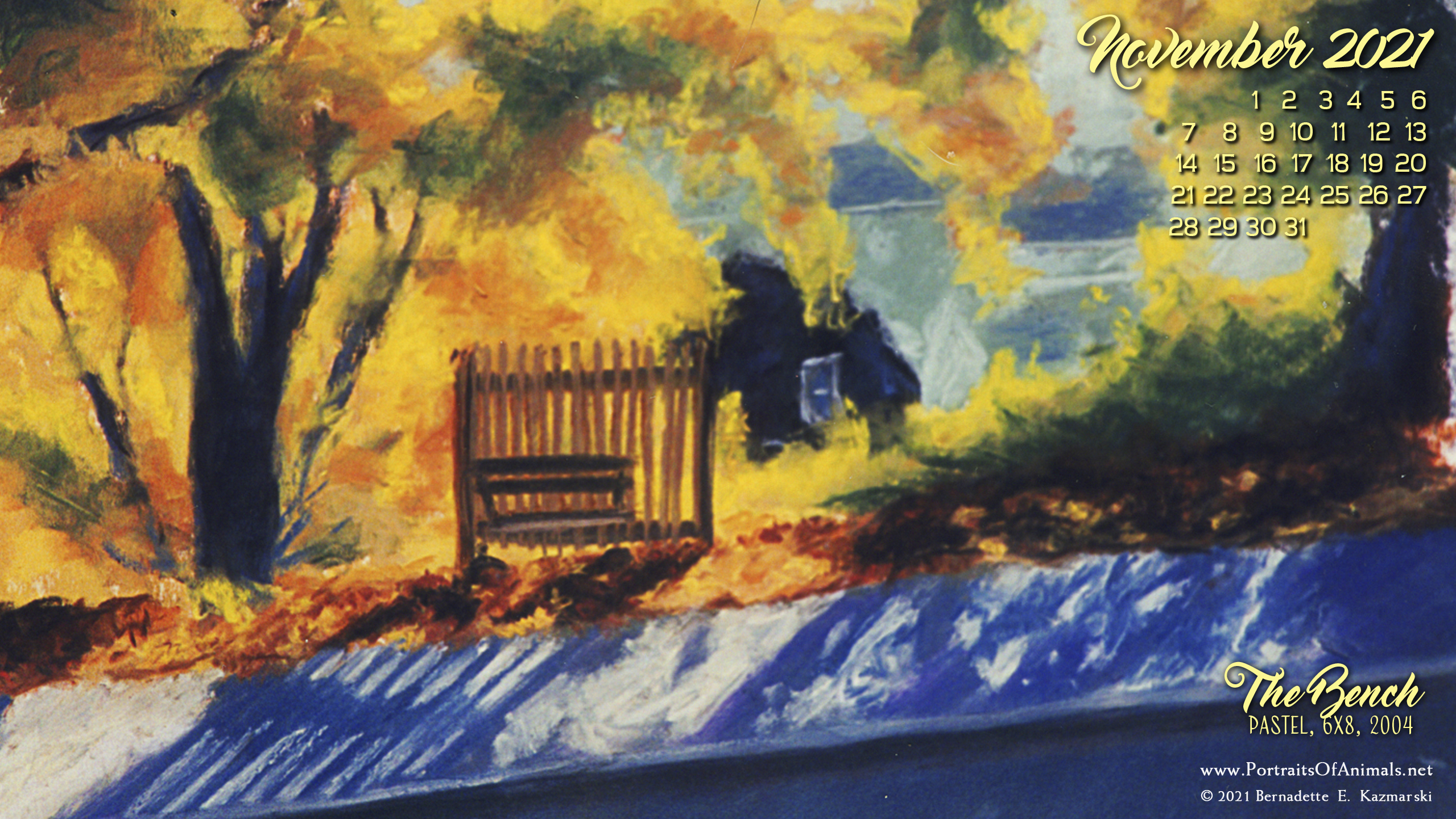 Desktop calendar 2560 x 1440 for HD and wide screens.