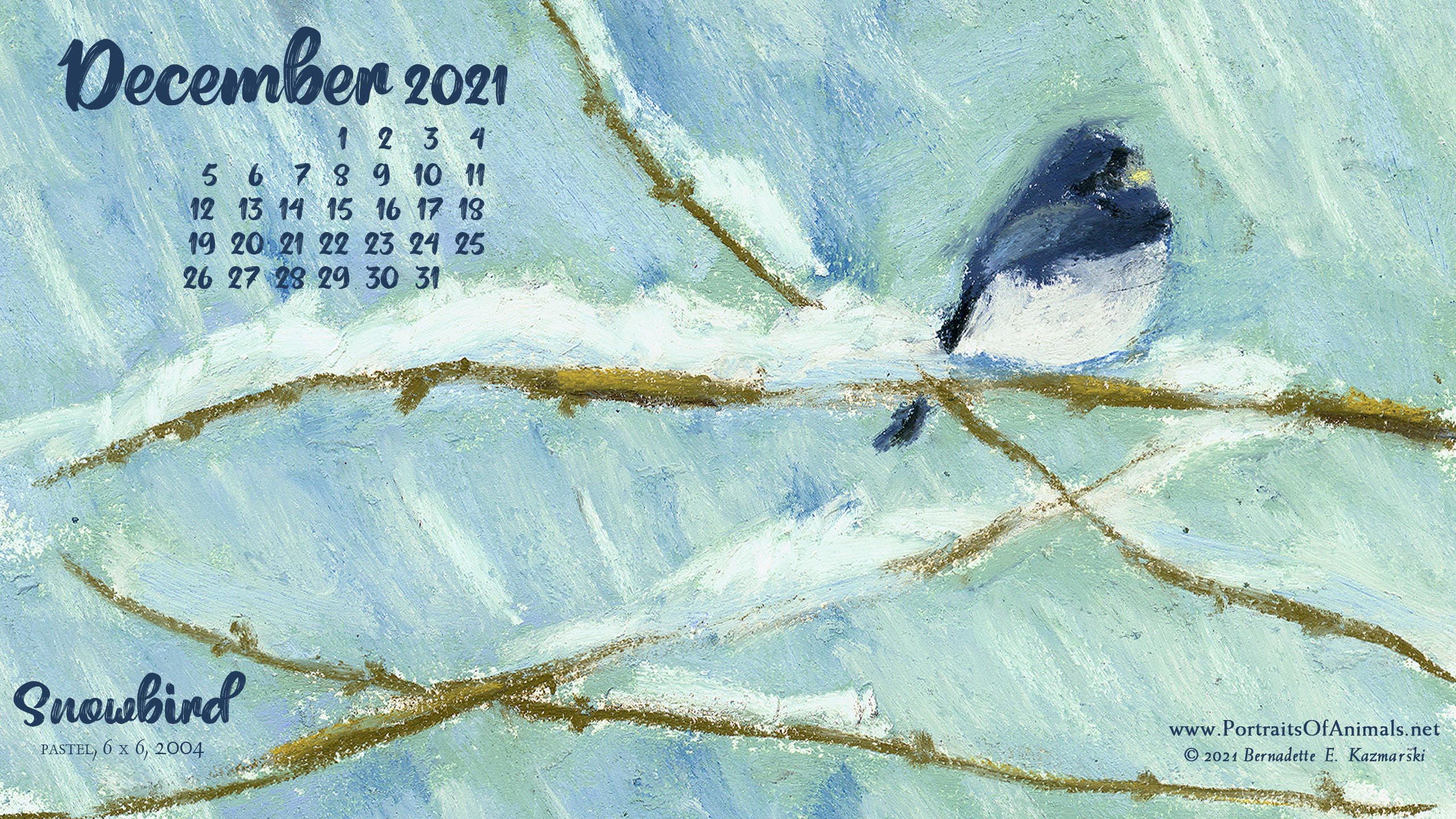Desktop calendar 2560 x 1440 for HD and wide screens.