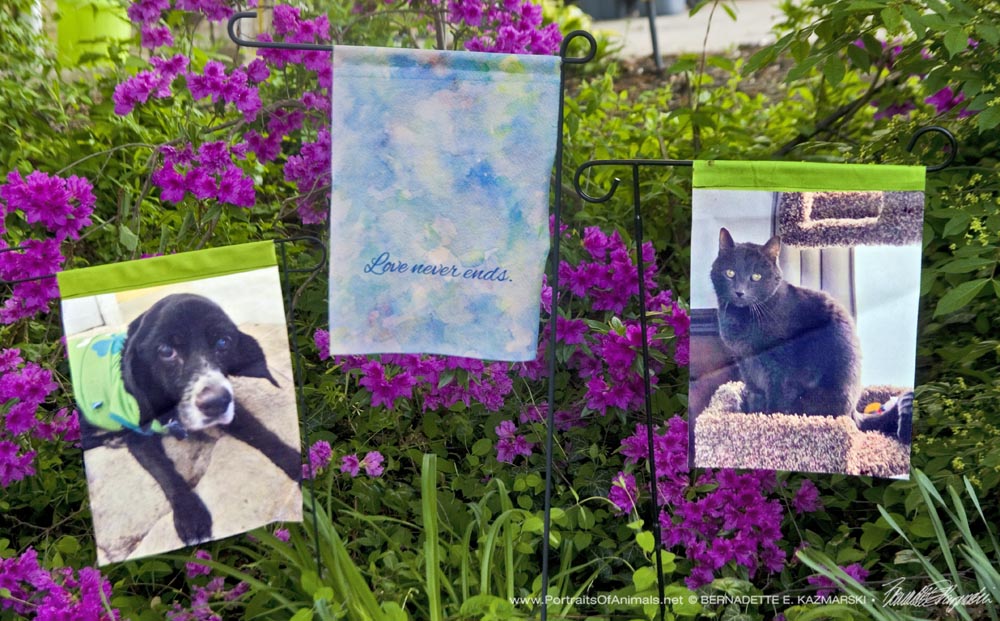 pet memorial garden flags