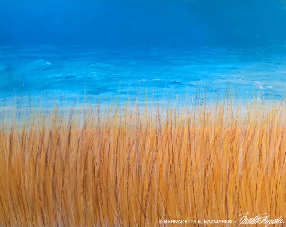 painting of field and sky slava ukraini