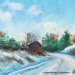 After the Snow Squall, pastel, 8 x 11, 2004 © Bernadette E. Kazmarski