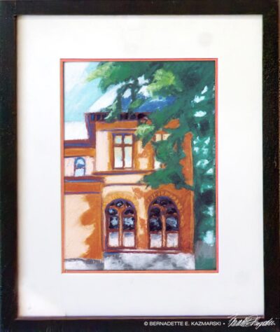 Library South at Noon, framed.