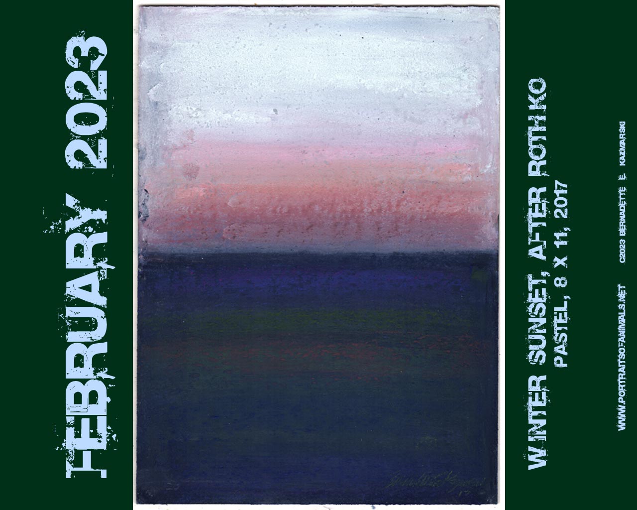 Desktop calendar, 1280 x 1024 for square and laptop monitors.