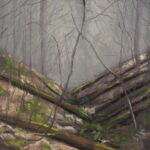 Forest Bathing, pastel, 16 x 22, 2023 © Bernadette E. Kazmarski