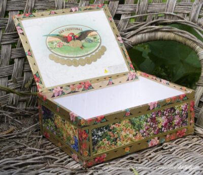 Mimi in the Formal Garden keepsake inside