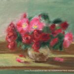 Small Roses, pastel, 10" x 6", 2001 © Bernadette E. Kazmarski