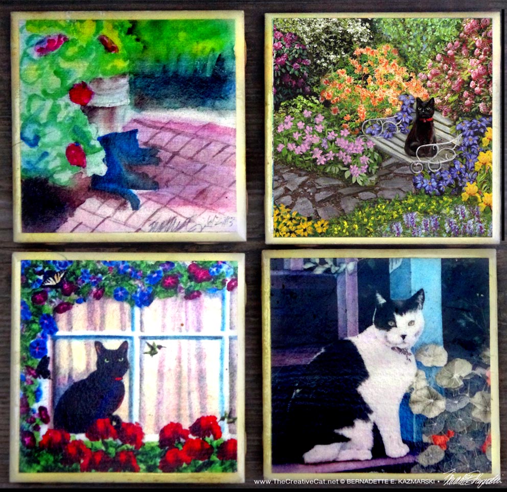 Cats and Flowers: Gardens Tiles