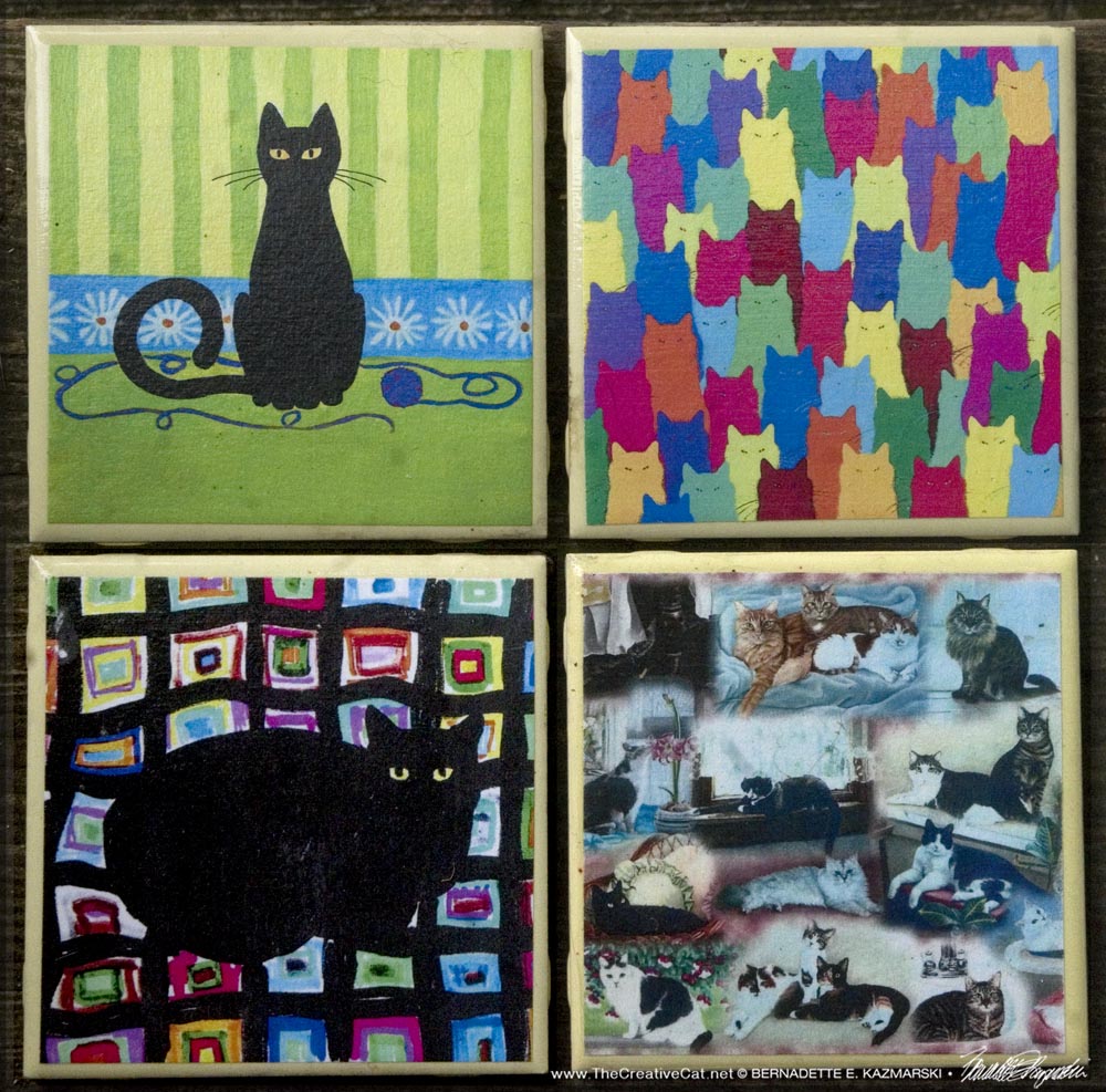 Cute Kitties Handmade Tiles