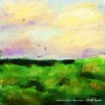 pastel painting of Spring Evening on the Hills