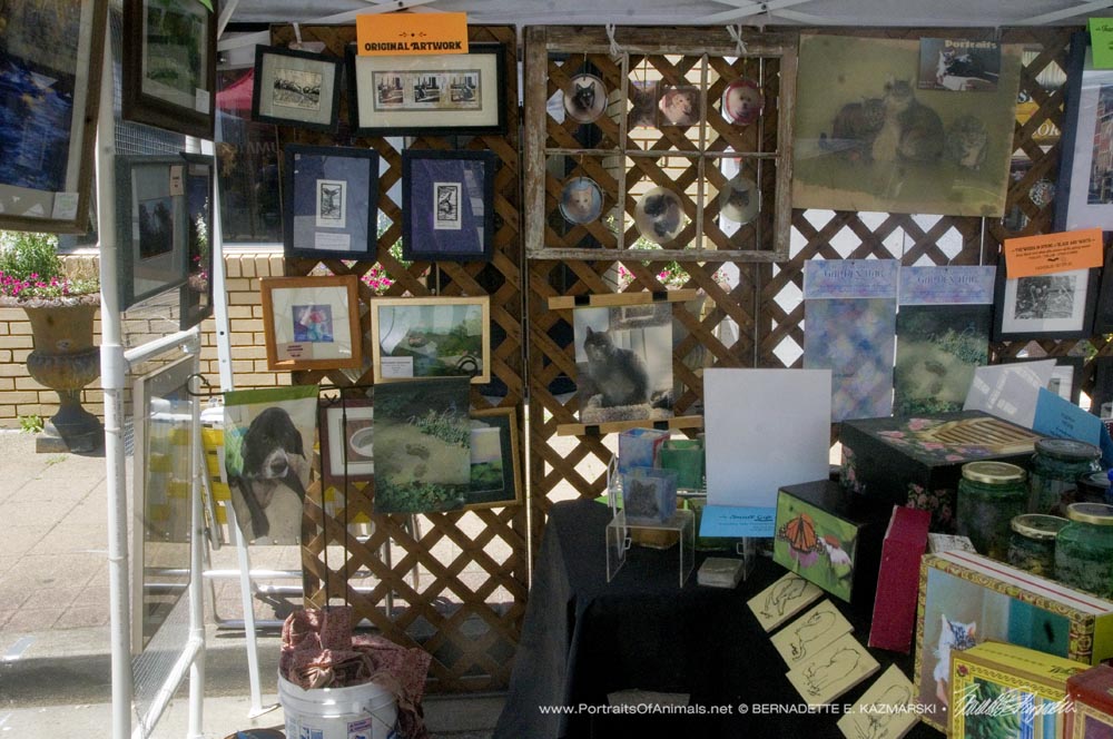 Left back wall display panel, Carnegie Farmers Market.
