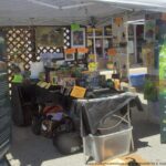 Carnegie Farmers Market tent display, right.