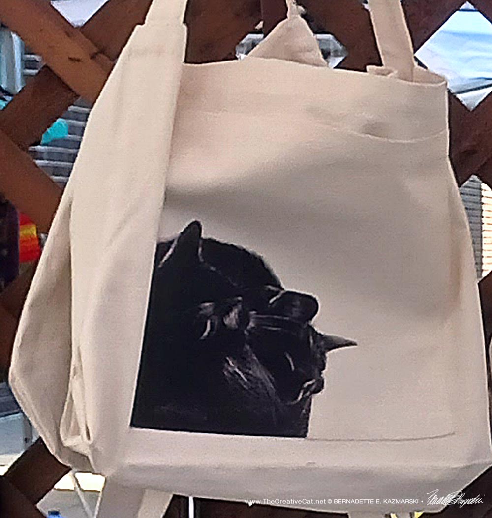 Black and Light Extra-large Tote Bag.